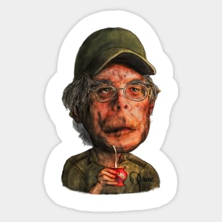 Stephen King the master of horror, drinking mate Sticker